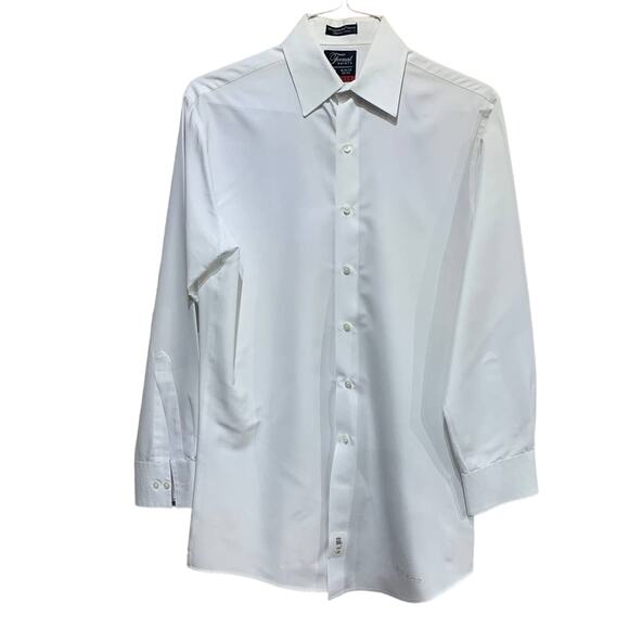 Formal Shirts Small Luxe Microfiber Long Sleeve 32/33 Mens Formal Tuxedo Shirt - Picture 1 of 3